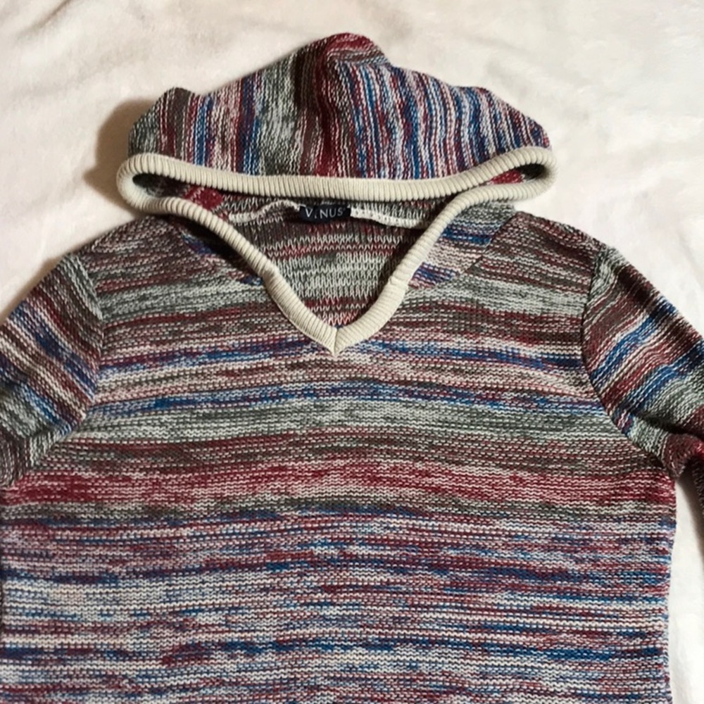 Venus Long Sleeve Hooded Sweater with Pocket Sz M - Picture 3 of 10